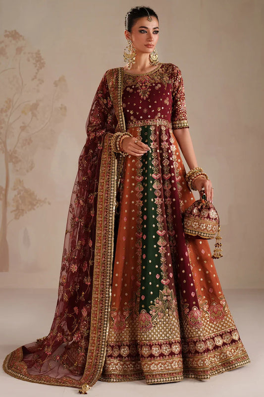 Baroque Multi Raw Silk Bridal Collection Replica