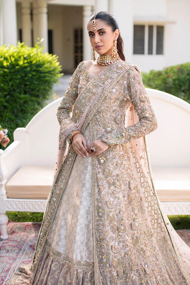 Royal Off-White Heavy Bridal Maxi Gown