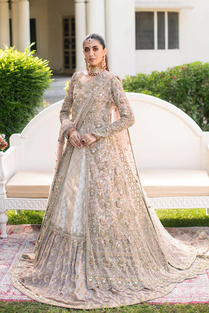 Royal Off-White Heavy Bridal Maxi Gown