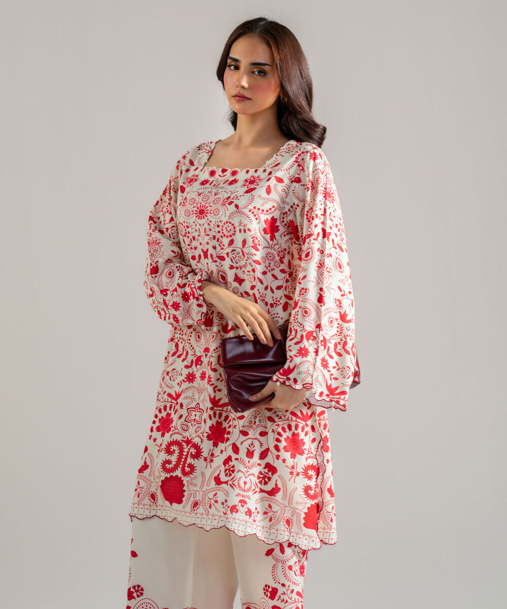 Printed Arabic Lawn Shirt
