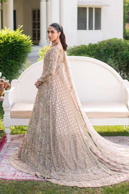 Royal Off-White Heavy Bridal Maxi Gown
