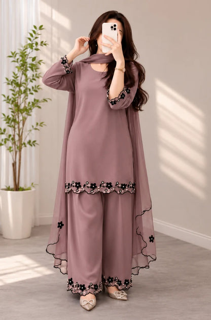 Bunaai - Summer-3PC Lawn Embroidered Suit