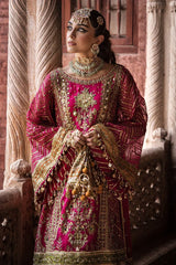 Shrenz Shocking Pink Organza Bridal Collection Replica